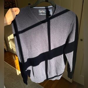 Allen Solly Dark Blue Cashmere V-Neck Sweater